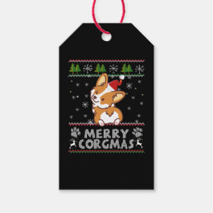 Joyeux Corgmas Noel Corgi Gift Tags