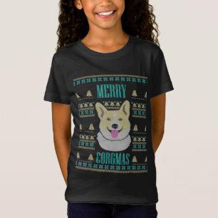 Joyeux Corgmas Ugly Christmas Corgi T-Shirt
