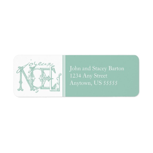 Joyeux Holiday Return Address Label (Front)