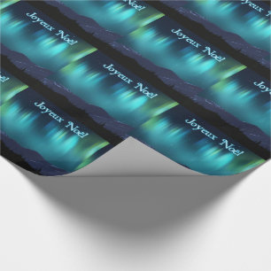 Joyeux Noёl - Aurora Borealis Wrapping Paper