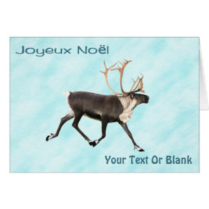 Joyeux Noёl - Caribou (Reindeer) On Snow