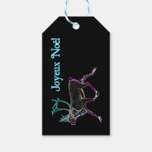 Joyeux Noёl - Electric Caribou Gift Tags