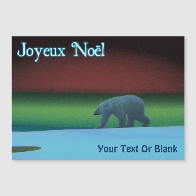 Joyeux Noёl - Polar Lights Polar Bear (Front)