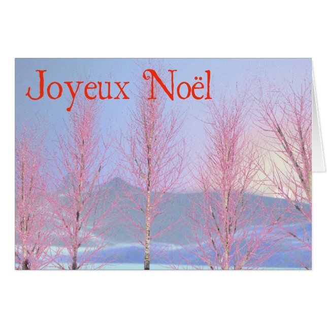 Joyeux Noёl - Raspberry Creme Birch (Front Horizontal)