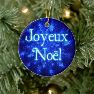 Joyeux Noёl - Snowburst Ceramic Tree Decoration