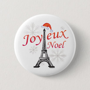 Joyeux Noel 6 Cm Round Badge