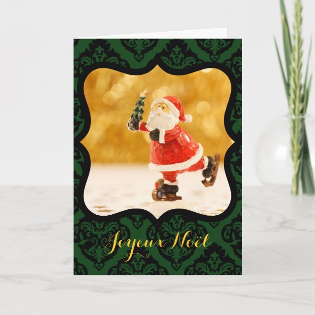 Joyeux Noel Cadre V decoratif Photo Carte de Voeux Holiday Card (Front)
