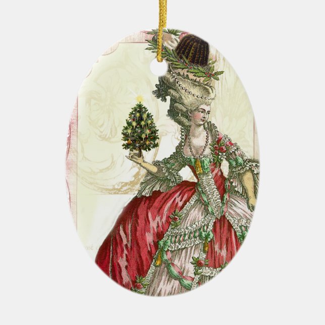 Joyeux Noel Ceramic Tree Decoration (Front)