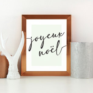Joyeux Noel Christmas Art Print or Poster