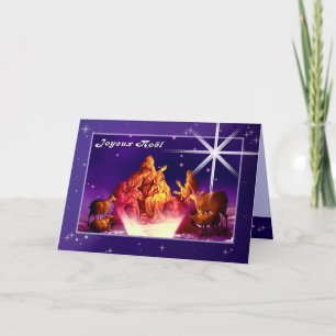 Joyeux Noël. Christmas Card in French