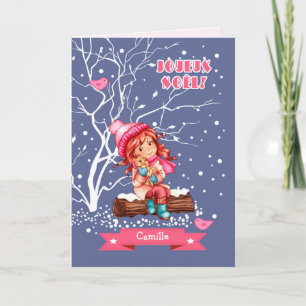 Joyeux Noël. Christmas Card in French