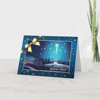 Joyeux Noël. Christmas Card in French