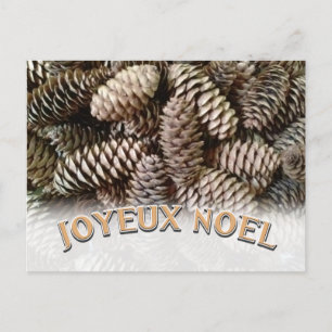 Joyeux Noel Christmas Holiday Pine Cone