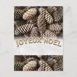 Joyeux Noel Christmas Holiday Pine Cone