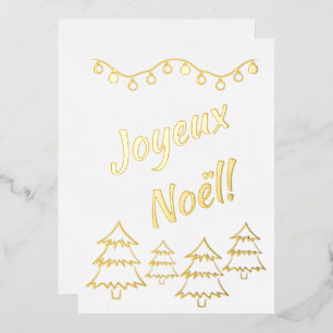 Joyeux Noel Christmas Lights Xmas Tree White