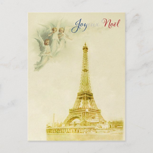 Joyeux Noel Christmas Postcard (Front)