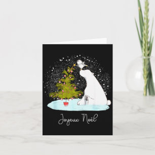 Joyeux Noël - Cute Lar Bear Penguin Christmas Card