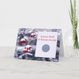 Joyeux Noel et Bonne Annee, Christmas in French Holiday Card