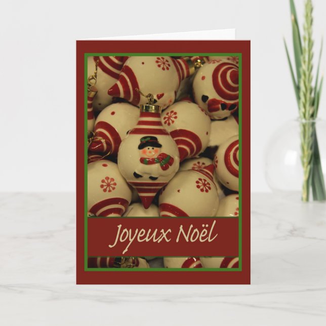 Joyeux Noël French Christmas card (Front)