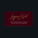 Joyeux Noel French Christmas Label<br><div class="desc">Christmas themed address and favour labels.</div>