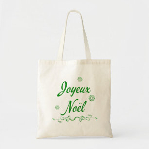 Joyeux Noel French Louisiana Cajun Merry Christmas Tote Bag