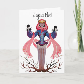 Joyeux Noel French Vintage Christmas New Year Holiday Card