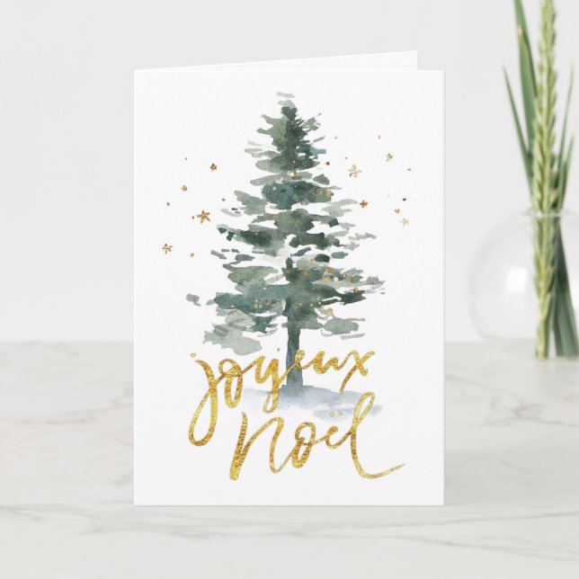 Joyeux Noel Greeting Card (Front)