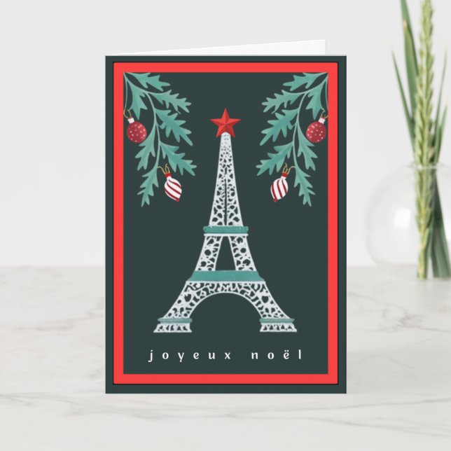 Joyeux Noël Holiday Card (Front)