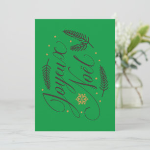 Joyeux Noël Holiday Card Christmas