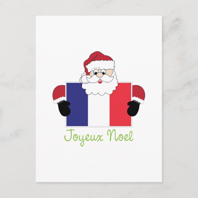 Joyeux Noel Holiday Postcard (Front)