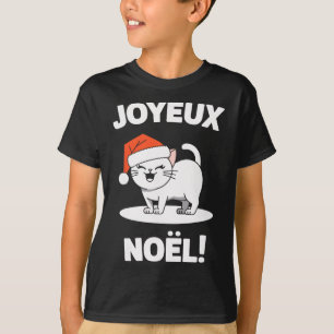 Joyeux Noël Khao Manee White Cat Christmas Santa 1 T-Shirt
