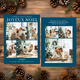 Joyeux Noel Multi Photo Holiday Card