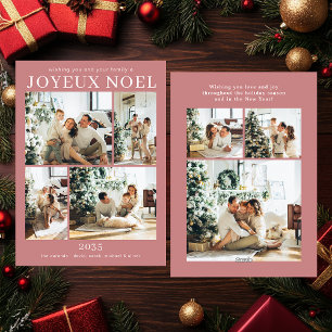 Joyeux Noel Multi Photo Holiday Card