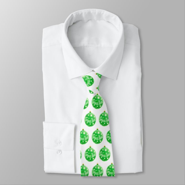 Joyeux Noel Necktie (Christmas)  (Tied)