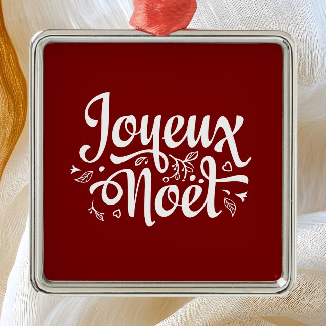 Joyeux Noel Red  Metal Tree Decoration (Creator Uploaded)