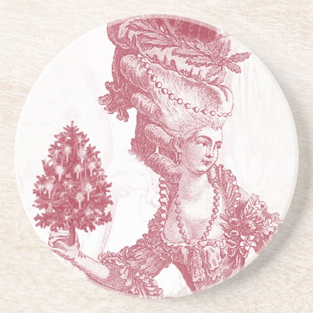 Joyeux Noel (rouge) Coaster (Front)