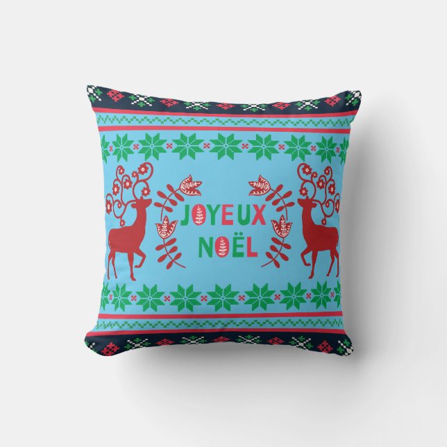 Joyeux Noel throw pillow (Front)