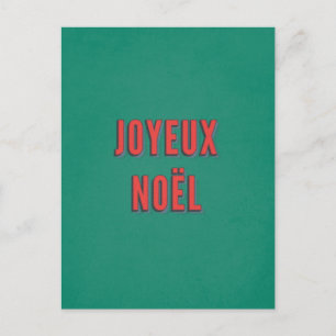 Joyeux Noel - Traditional French Christmas Postcard