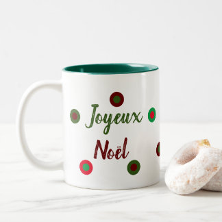 Joyeux Noël Two-Tone Coffee Mug