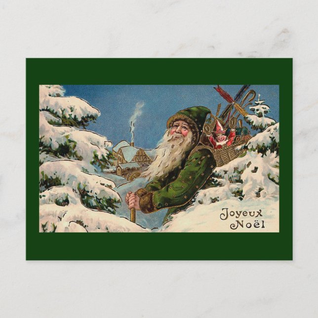 "Joyeux Noel" Vintage Postcard (Front)