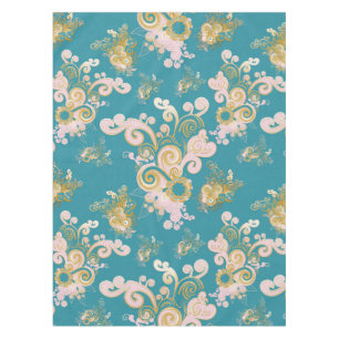 Joyful abstract flower petal  design tablecloth