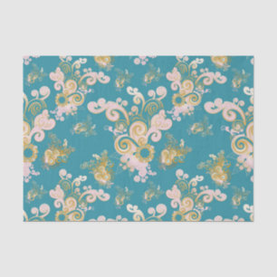 Joyful abstract flower petal  design tissue paper