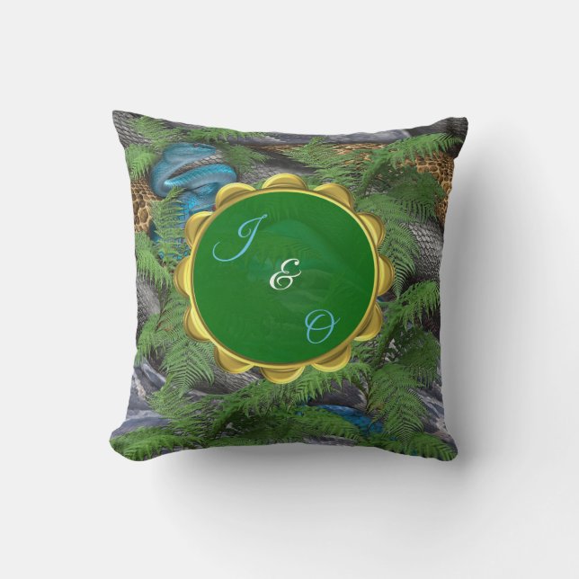 Joyful African Jungle Cushion (Front)