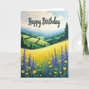 Joyful Amethyst Bloom Card