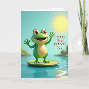 Joyful Amphibian Fathers Day Card