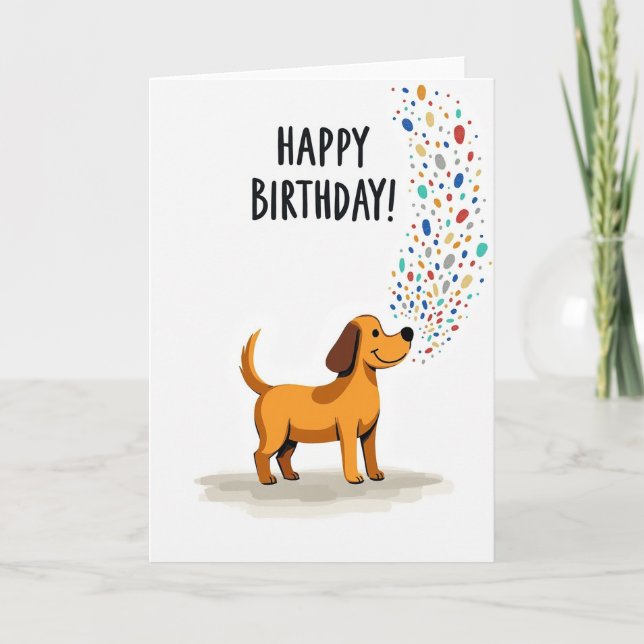 Joyful Animal Confetti Card (Front)