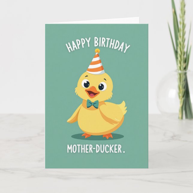 Joyful Avian Birthday Card (Front)