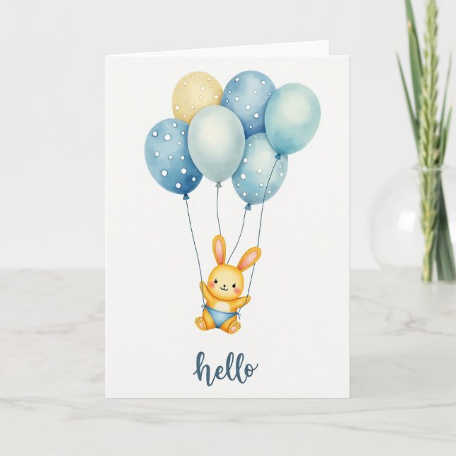 Joyful Balloon Animal Card (Front)