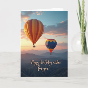 Joyful Balloon Flight Card
