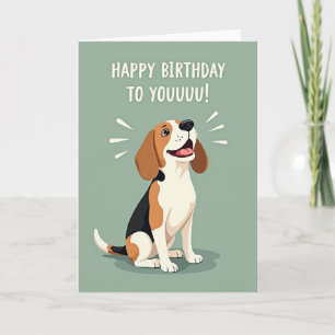 Joyful Barking Birthday Card